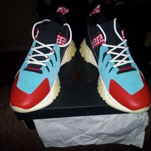 Gianni Versace  size 12 black baby blue and red